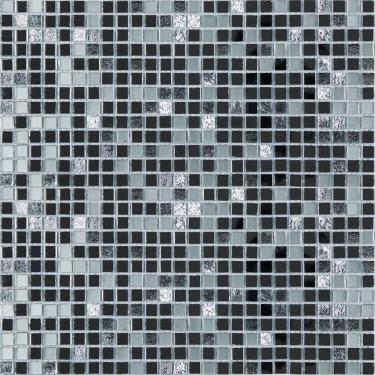 Imagem de Kit 1m² Pastilha de Vidro Espelhada 30cm X 30cm Silver