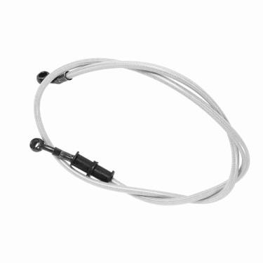 Imagem de Cosiki Durável 50cm-120cm Motocicleta Trançado Aço Freio Embreagem óleo Mangueira Linha Tubo para Alta Sensibilidade de Frenagem, 10mm Banjo Diâmetro (900mm)