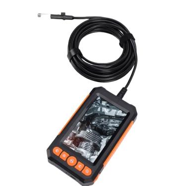 Imagem de FTVOGUE Endoscópio Industrial, Lente Dupla 1080P de 8 Mm, Tela IPS de 4,3 Polegadas Com 8 Luzes LED Ajustáveis, Câmera de Inspeção de Esgoto à Prova de água para Manutenção de