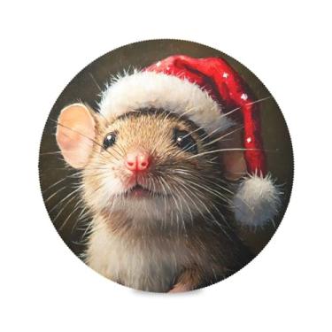Imagem de STAYTOP Lindo jogo americano de Natal com 6 peças, tapetes de mesa antiderrapantes fáceis de limpar para casa, cozinha, churrasco, festa, decoração de mesa