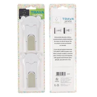 Imagem de TRAVA DE JANELA 2PCS PLASTICO 4,5X9CM