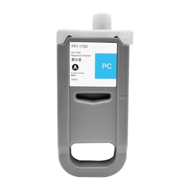 Imagem de Cartucho de tinta ciano fotográfico PFI-1700PC 700ml para Canon PFI-1700 Photo Cyan 0779C001AA para impressora imagePROGRAF PRO-2000 PRO-4000 PRO-4000S PRO-6000S (PFI1700PC)