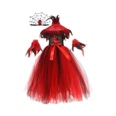 Imagem de Conjunto De Fantasia De Halloween Para Meninas: Vampira, Diabinha, Bru