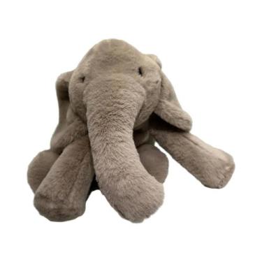 Imagem de Brinquedos De Pelúcia Elefante Cinza Super Macios Com Orelhas Longas, 