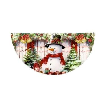 Imagem de Bandeira De Natal Ao Ar Livre Em Forma De Leque, Decoração Para Casa 2
