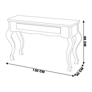 Imagem de Aparador Decorativo Sala de Jantar Julie Tampo e Pés Imbuia - Gran Belo