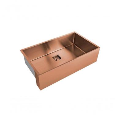 Imagem de Cuba Semi Encaixe Com Válvula Primaccore Farm Sink Rose - Debacco