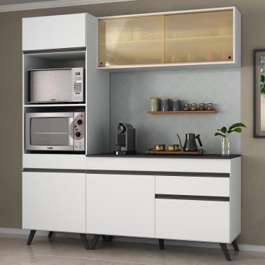 Imagem de Armário De Cozinha Compacta 3 Peças Mp3695.964 Veneza Branco