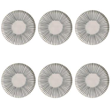 Imagem de Conjunto De Pratos Rasos 06 Peças Bio Elemento Porto Brasil