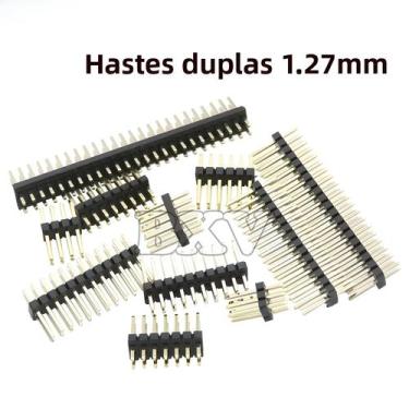 Imagem de Conector De Pinos Duplo Para Placa PCB Macho 2-40P 1.2MM 1.27 Breakawa