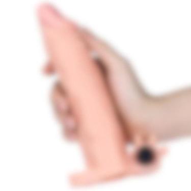 Imagem de Capa Peniana Extensora 18,5 x 4,2 cm com Vibro Pleasure X-Tender Serie