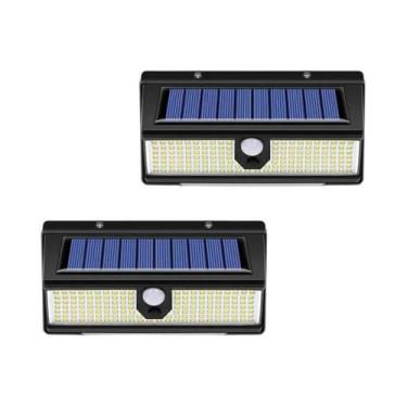 Imagem de Lâmpada De Parede Solar Com Sensor De Movimento 190LED À Prova d'Água 