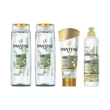 Imagem de Kit Pantene Bambu 2 Shampoo 200Ml+Cond 150Ml+Creme Pent 240G