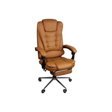 Imagem de Cadeira De Escritório Oficial Presidente Ergonômic Apoio Pés Marrom