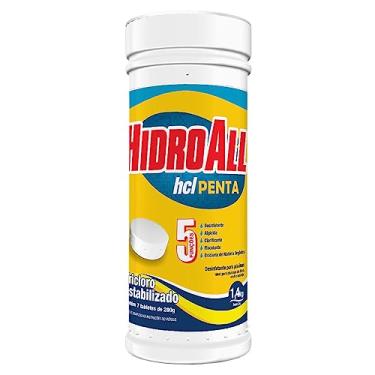 Imagem de HidroAll Cloro para piscinas hcl Penta tubo 1,4kg com 7 pastilhas - Refil Flutuador