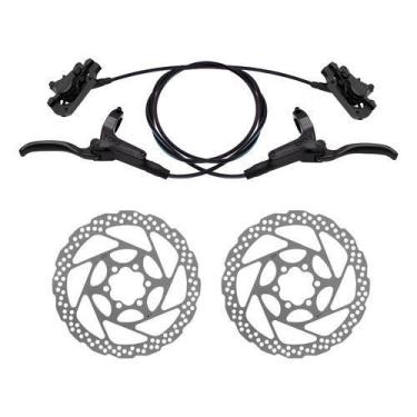 Imagem de Freio A Disco Hidráulico Gta Bike Mtb Completo C/ Discos Par