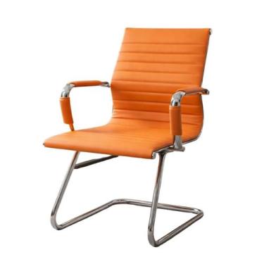 Imagem de Kit 2 Cadeira Escritório Esteirinha Fixa Executiva em material sintéti