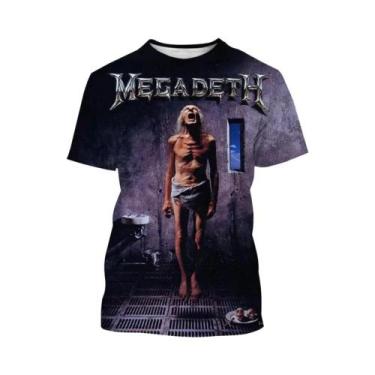 Imagem de Camiseta Retro Para Fãs De Thrash Metal, Tour Megadeth, Padrão Oficial
