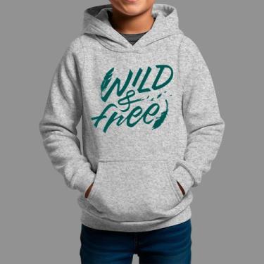 Imagem de Moletom Canguru Infantil Basico Masculino Casual Moda Country Inverno 