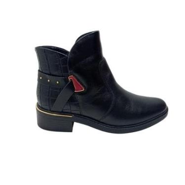Imagem de Bota Comfortflex Em Couro Tecnologia de Conforto Tamanho:40;Cor:-Feminino