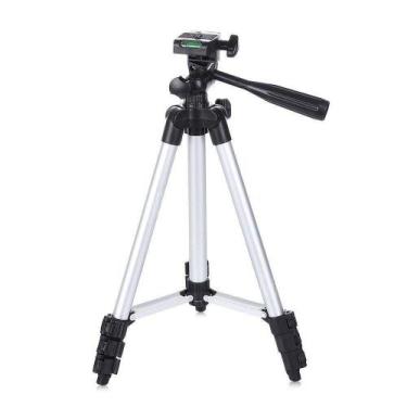 Imagem de Tripé Alumínio Câmera Fotográfica E 1m Prata - OUTRAS MARCAS