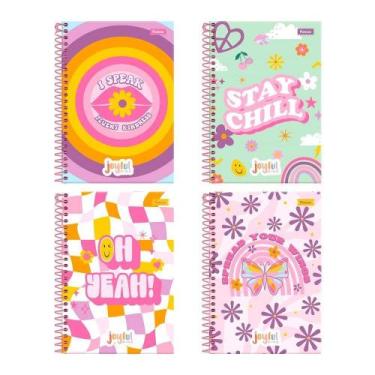 Imagem de Caderno Espiral Foroni Universitário Capa Dura Joyfull 10 Matérias 160