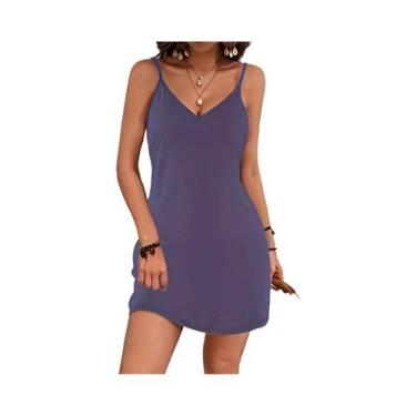 Imagem de Vestido Justo Sem Mangas Com Decote Em V Para Mulheres, Moda Europeia 