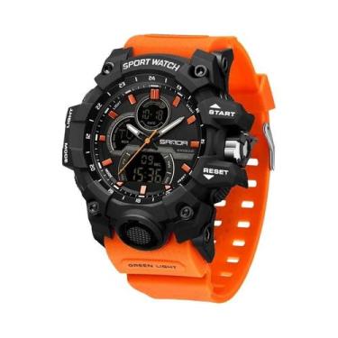 Imagem de Relógio Esportivo Masculino De Quartzo Com Led Digital, À Prova D'água