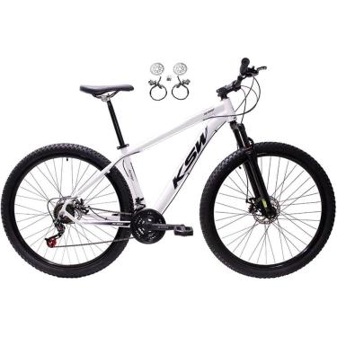 Imagem de  Bicicleta Aro 29 Ksw Xlt 24v Freios Hidráulicos Garfo Suspensão Mtb - Branco