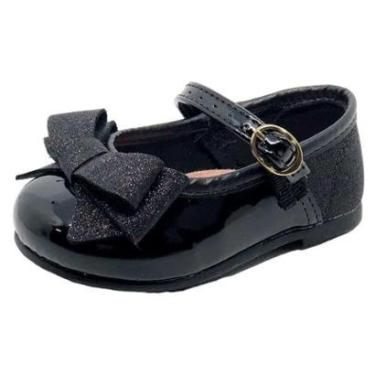Imagem de Sapatilha Menina Fivela Laço Bebe Molekinha 21061043 Preto 17-Feminino