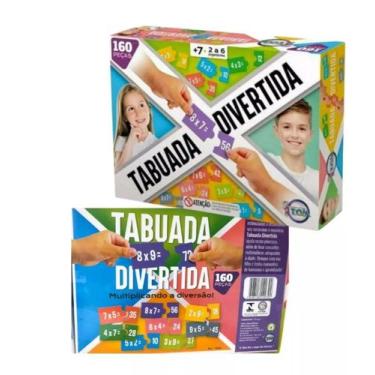 Imagem de Jogo Didático Tabuada Divertida 160 Peças - Toia - Abba Games