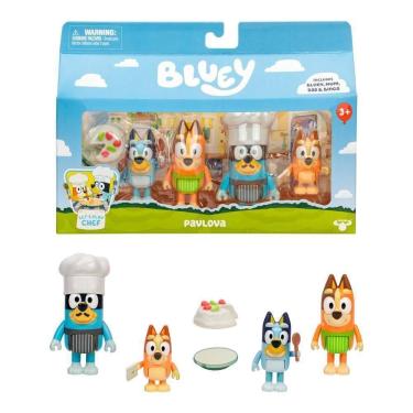 Imagem de Kit Com 4 Bonecos Colecionáveis 6cm Bluey - Pavlova