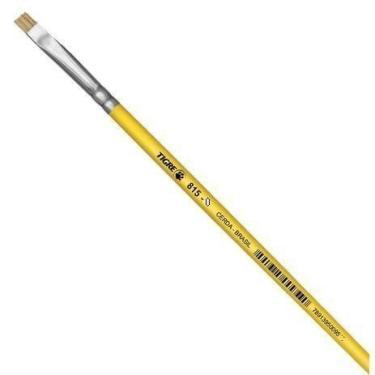 Imagem de Pincel Chato Amarelo 815-0 Pincel Chato Amarelo 815-0 - Tigre