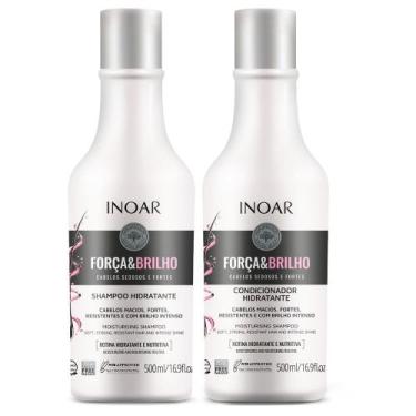 Imagem de Kit Shampoo + Condicionador Inoar Força e Brilho 500ml