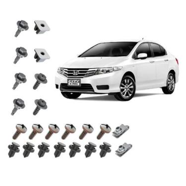 Imagem de Kit 23 Presilhas Grampo Parachoque Dianteiro City 2013 2014 - Plastcar