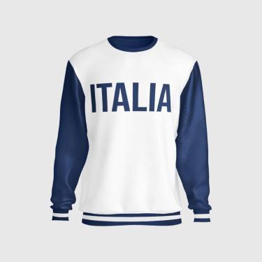 Imagem de Moletom Torcedor Time de Futebol Esportivo Itália Copa Blusa-Masculino