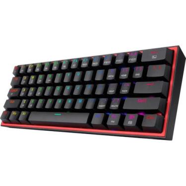 Imagem de Teclado Gamer Sem Fio Redragon Fizz Pro K616-RGB USB - Preto (Ingles)