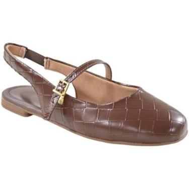 Imagem de Sapato Fem Beira Rio Slingback Napa Toronto Marrom 4323.117-Feminino