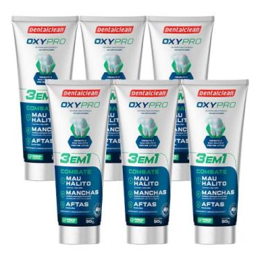 Imagem de Kit 6 Pasta de Dente Gel 90g Oxypro Combate Manchas Aftas Creme Gel De