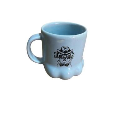 Imagem de Caneca decorativa pata azul bulldog - 400 ml - Fabrica Catarina