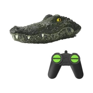 Imagem de Barco De Controle Remoto 2.4G Em Formato De Cabeça De Crocodilo, Brinq