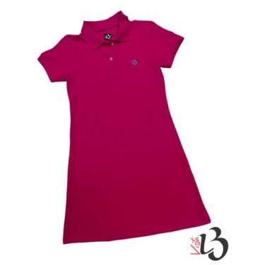 Imagem de Vestido Gola Polo Lisos jovem a adulto - VISTA LB, Pink, GG
