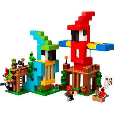 Imagem de Bloco de Montar - Minecraft - As casas dos papagaios - 535 peças - LEG