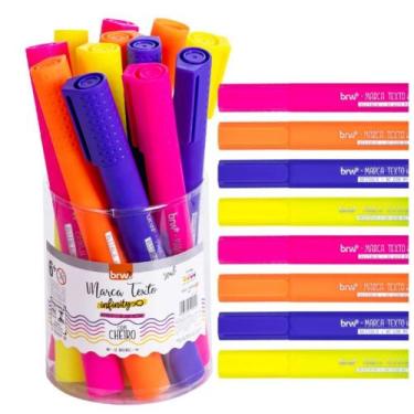 Imagem de Marca Texto Infinity com Cheiro - 1 unidade - Neon (Amarelo/Rosa/Roxo/
