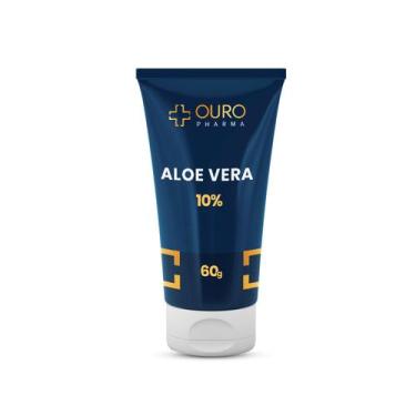 Imagem de Creme Facial Aloe Vera 10% Hidratante Calmante Anti-idade 60g - Ouro P