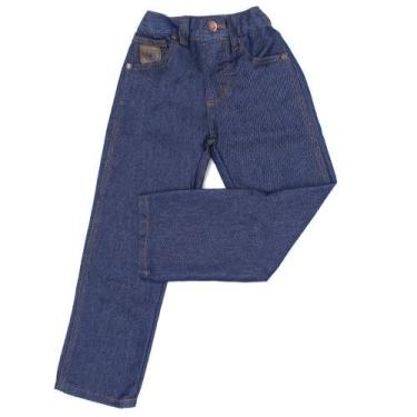 Imagem de Calça Infantil Masculina Tradicional Azul Dock's 33031, 10, Azul