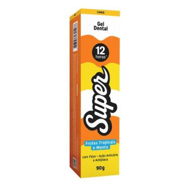 Imagem de Gel Dental Super 12 Horas Frutas Tropicais e Menta 90g