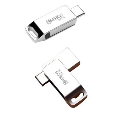 Imagem de Pendrive Flash Drive 2 Em 1 Usb C E Usb 3.0 Metal Pro Modelo IF-251 Co