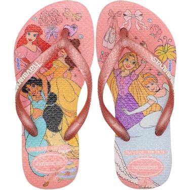 Imagem de Chinelo Infantil Havaianas Kids Slim Princesas Feminino