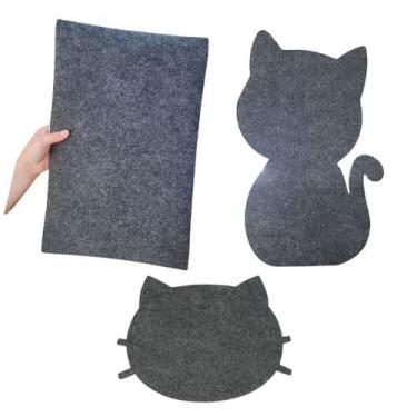 Imagem de Arranhador para Gatos Adesivo de Carpete Kit Modelos - AgentePet, Graf
